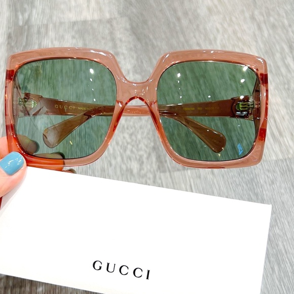 NWT Gucci GG0876 - 003 Square Frame Sunglasses - Picture 9 of 13